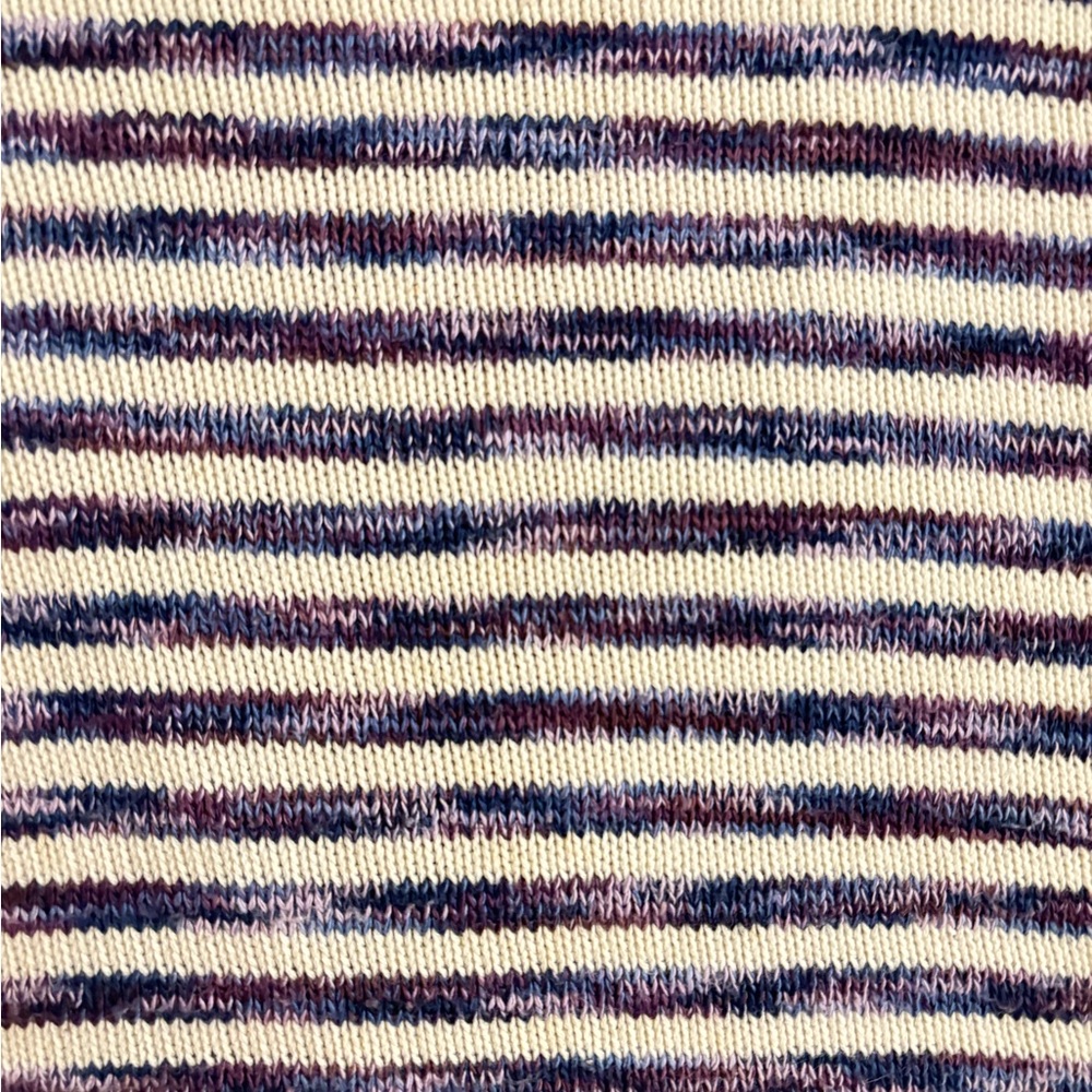Scoop neck striped sweater